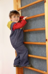 child climbing